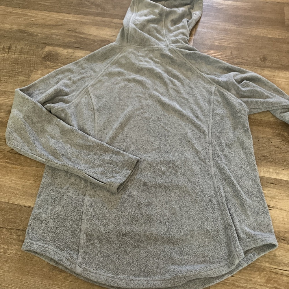Free Fly Bamboo Polar Fleece Womens Hoodie Pullover Thumbholes Grey Size XL - Picture 7 of 7